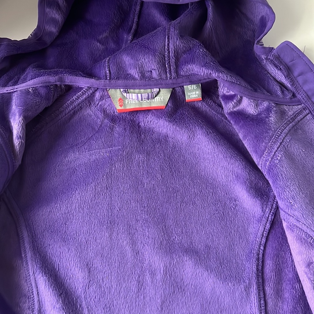 Free Country Girls Jacket Softshell Purple Space Dye 5/6 - Picture 11 of 16